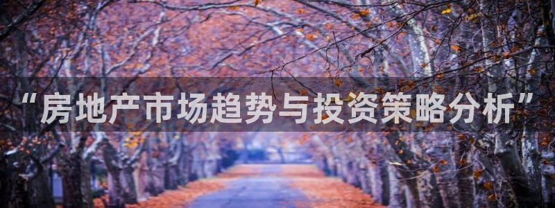 新宝5是什么样子的：“房地产市场趋势与投资策略分析”
