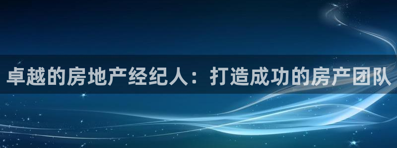 新宝5娱乐招商：卓越的房地产经纪人：打造成功的房产团队