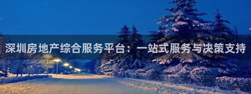 新宝5注册测速登录：深圳房地产综合服务平台：一站式服务与决策