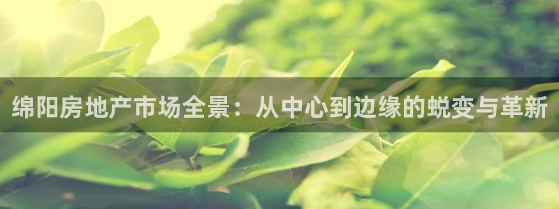 新宝5如何下载：绵阳房地产市场全景：从中心到边缘的蜕变与革新