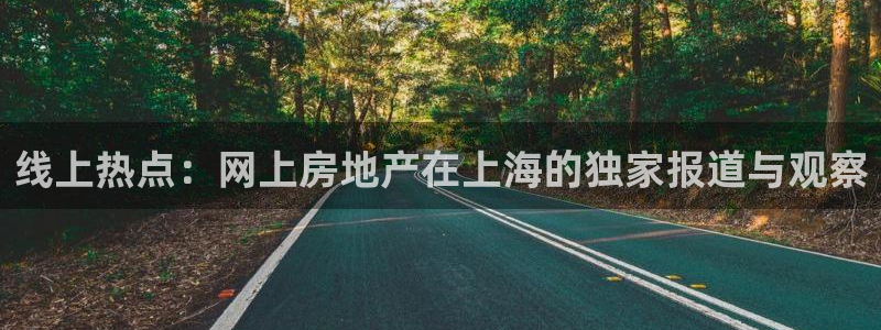 新宝5注册流程：线上热点：网上房地产在上海的独家报道与观察