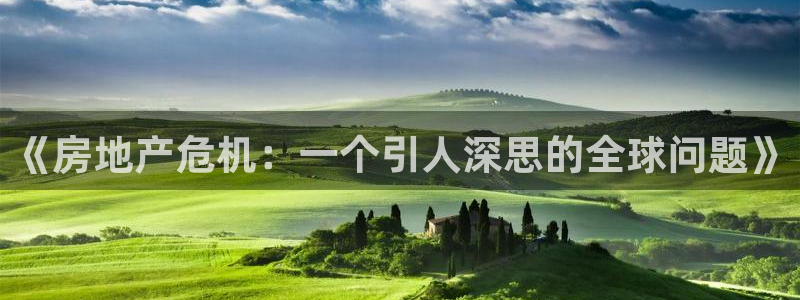 新宝5可靠吗：《房地产危机：一个引人深思的全球问题》