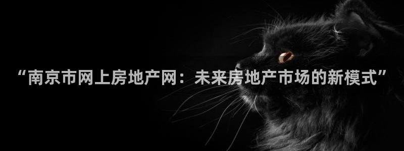 新宝5_测：“南京市网上房地产网：未来房地产市场的新模式”