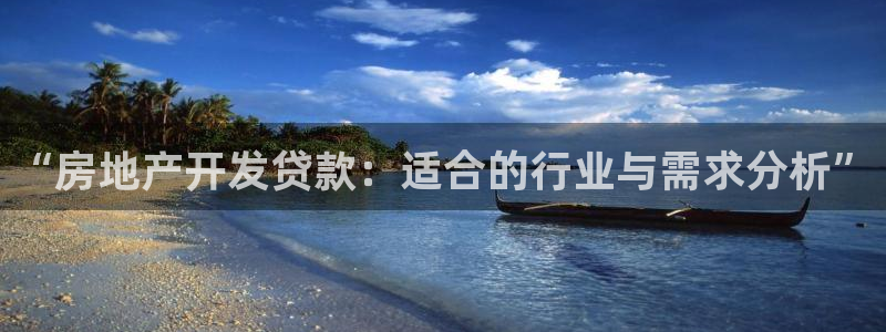 新宝5娱乐都：“房地产开发贷款：适合的行业与需求分析”