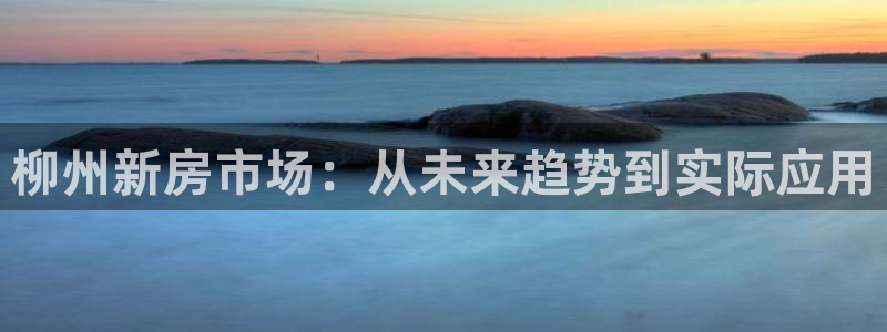 新宝3得74OO5：柳州新房市场：从未来趋势到实际应用