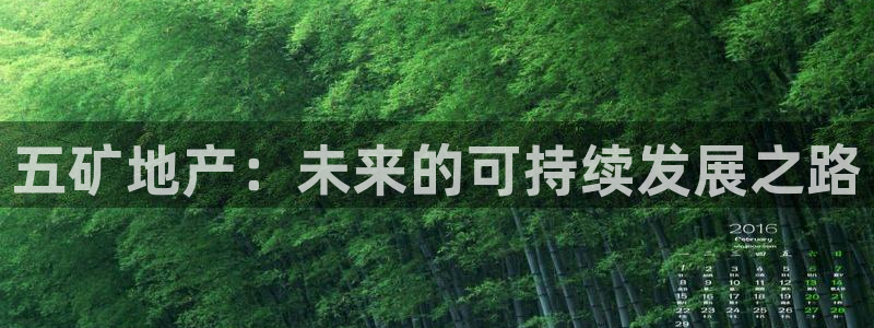 新宝5秒开：五矿地产：未来的可持续发展之路
